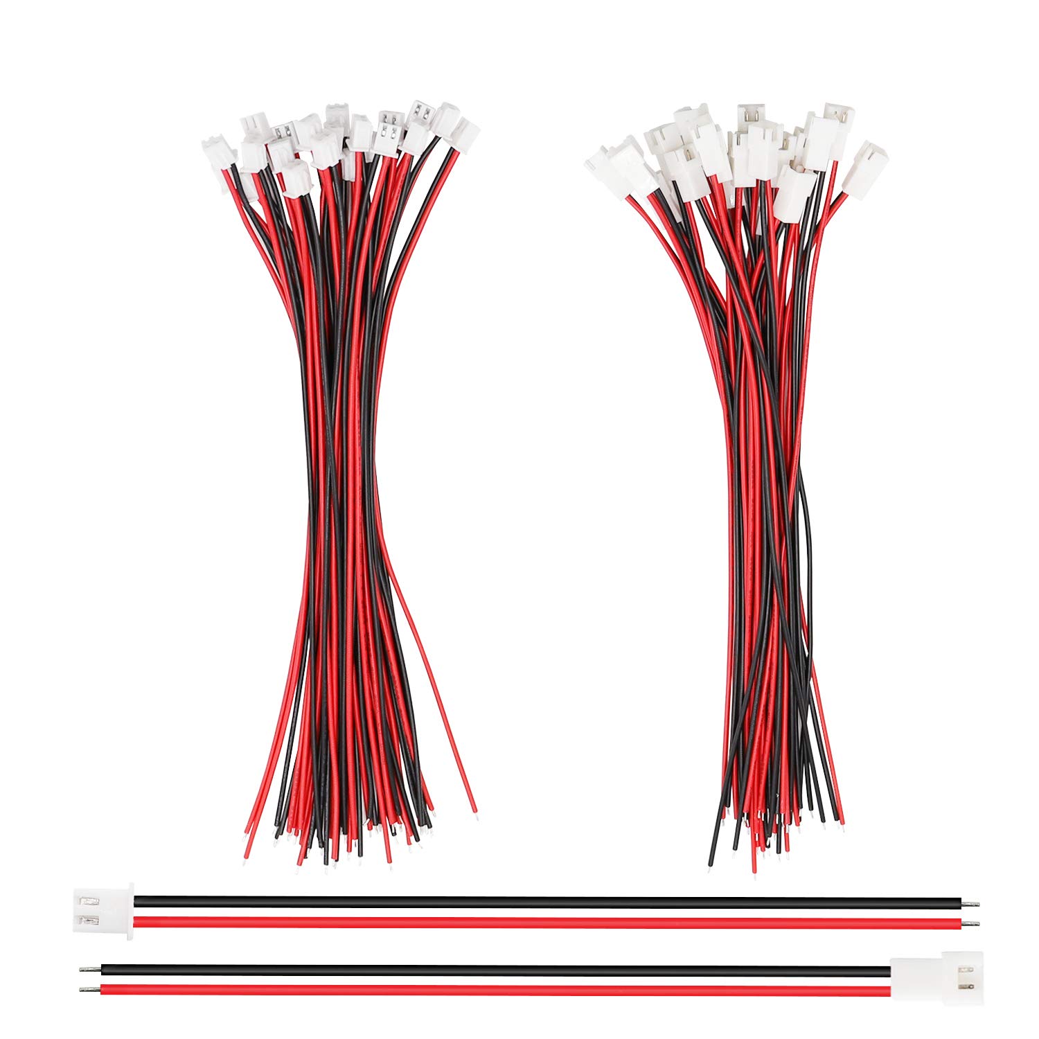 thumbnail interactive-video image 1 of 5 Pairs 2-Pin Mini-Plug Kits – 2.54mm Pitch, 500mm Cables For Decoders & Testers 1 of 3