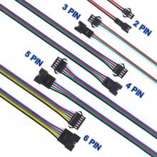 OEM/ODM JST SM 2pin Connector,Micro Male and Female Connector Adapter Plug,Red Black Terminal Connector Cable with 15CM 