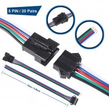OEM/ODM JST SM 2pin Connector,Micro Male and Female Connector Adapter Plug,Red Black Terminal Connector Cable with 15CM 