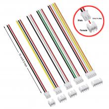 OEM/ODM JST-XH XH 2.54mm Flat Wire Cable 2/3/4/5 Pin Header Male and Female Connectors 150mm 24AWG Compatible with JST X